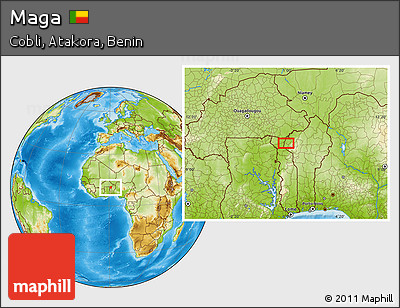 Physical Location Map of Maga