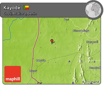 Physical Map of Kayodé