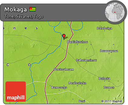 Physical Map of Mokaga