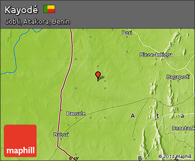 Physical Map of Kayodé