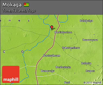 Physical Map of Mokaga