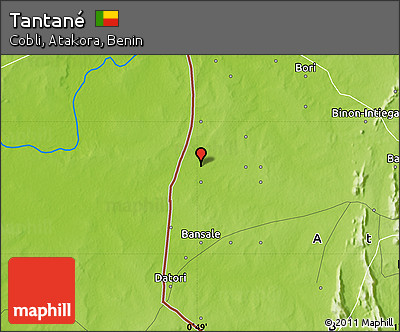 Physical Map of Tantané