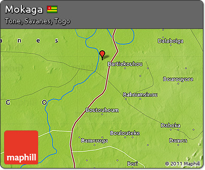 Physical Map of Mokaga