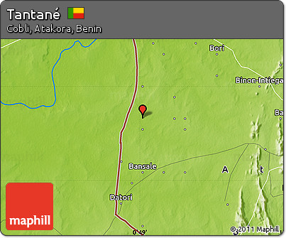 Physical Map of Tantané