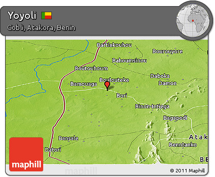 Physical Panoramic Map of Yoyoli