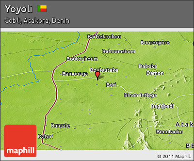Physical Panoramic Map of Yoyoli
