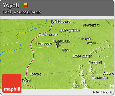 Physical Panoramic Map of Yoyoli