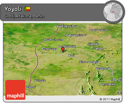 Satellite Panoramic Map of Yoyoli