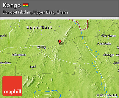 Physical 3D Map of Kongo