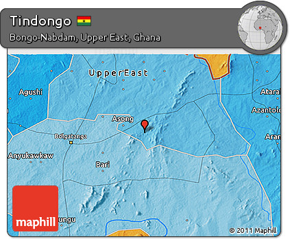 Political 3D Map of Tindongo