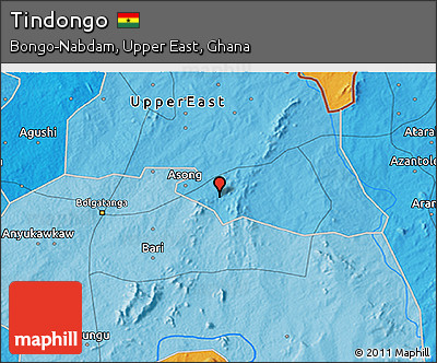 Political 3D Map of Tindongo