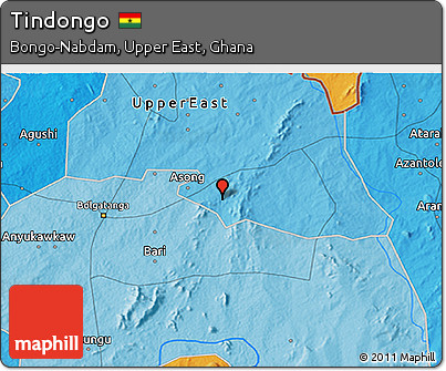 Political 3D Map of Tindongo