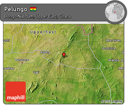 Satellite 3D Map of Pelungo
