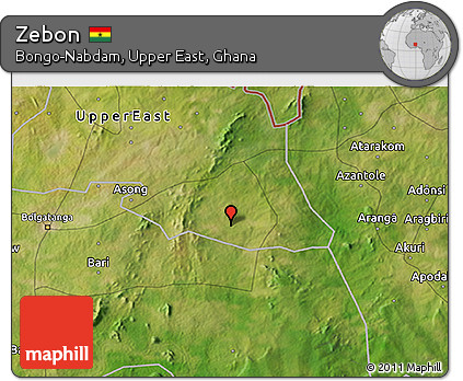 Satellite 3D Map of Zebon
