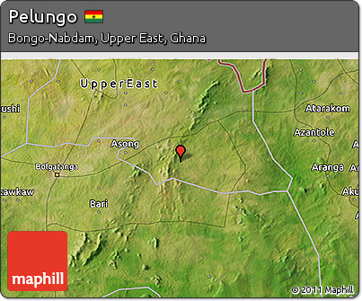 Satellite 3D Map of Pelungo