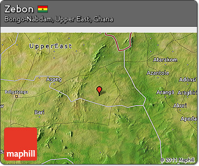Satellite 3D Map of Zebon