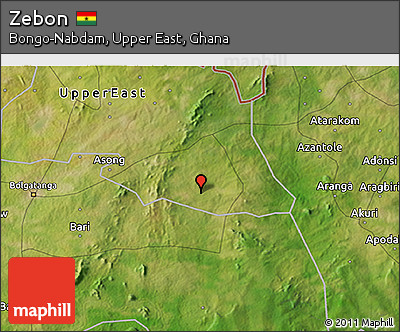 Satellite 3D Map of Zebon