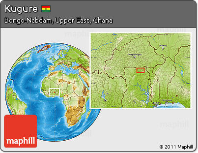Physical Location Map of Kugure