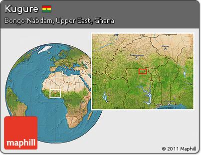 Satellite Location Map of Kugure