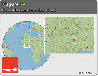 Savanna Style Location Map of Kugure