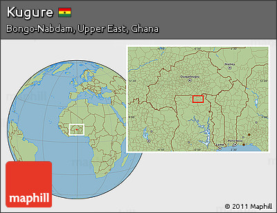Savanna Style Location Map of Kugure