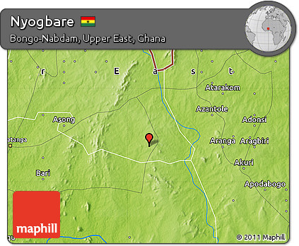 Physical Map of Nyogbare