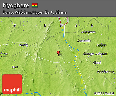 Physical Map of Nyogbare