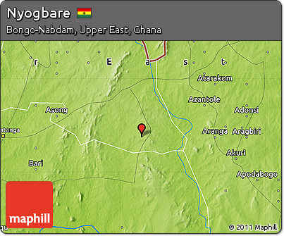 Physical Map of Nyogbare