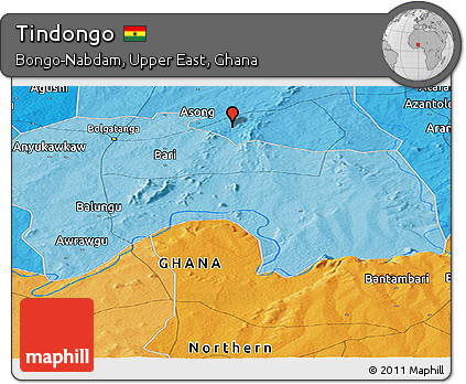 Political Panoramic Map of Tindongo