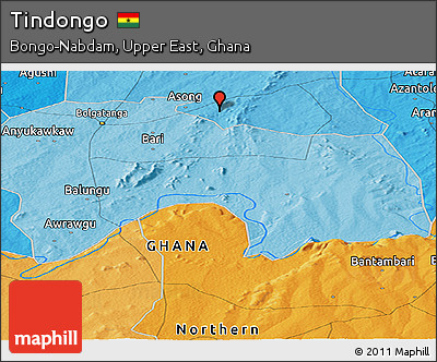 Political Panoramic Map of Tindongo