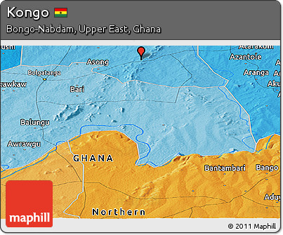 Political Panoramic Map of Kongo