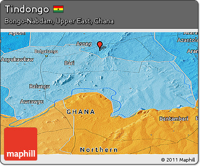 Political Panoramic Map of Tindongo