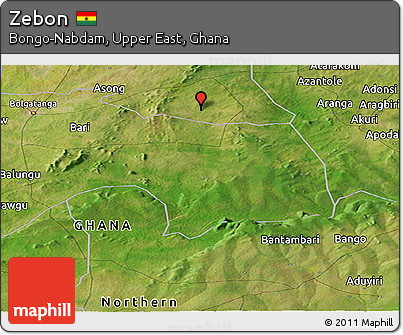 Satellite Panoramic Map of Zebon