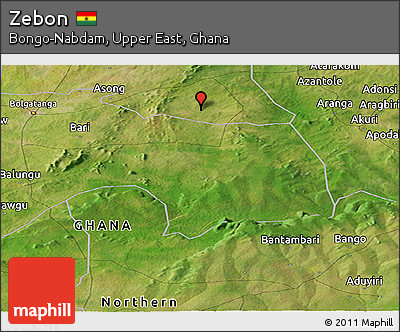 Satellite Panoramic Map of Zebon