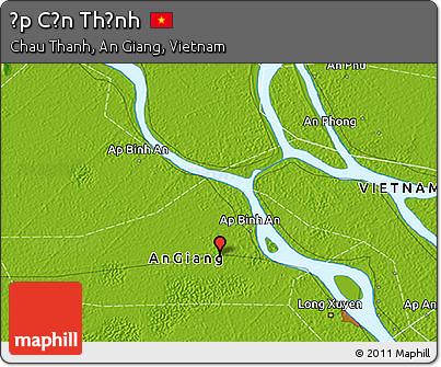 Physical 3D Map of Ấp Cần Thạnh