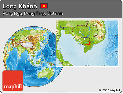 Physical Location Map of Long Khánh