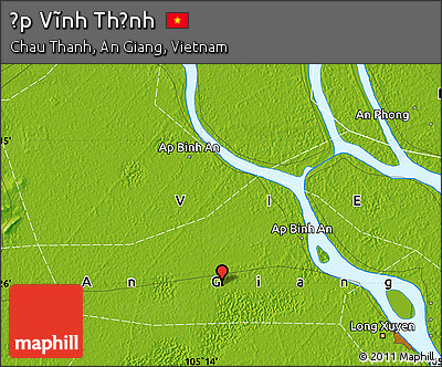 Physical Map of Ấp Vĩnh Thạnh