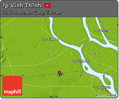 Physical Map of Ấp Vĩnh Thạnh