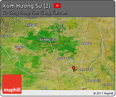 Satellite 3D Map of Xóm Hương Sư (2)