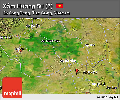 Satellite 3D Map of Xóm Hương Sư (2)