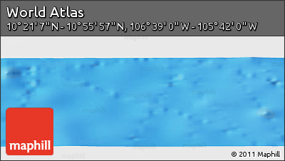 Physical Panoramic Map of the Area around 10° 38' 32" N, 106° 10' 30" W