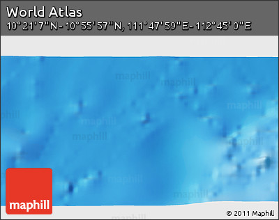 Physical 3D Map of the Area around 10° 38' 32" N, 112° 16' 30" E