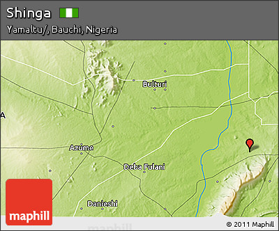 Physical 3D Map of Shinga