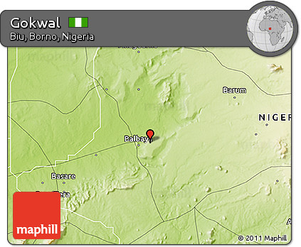 Physical 3D Map of Gokwal