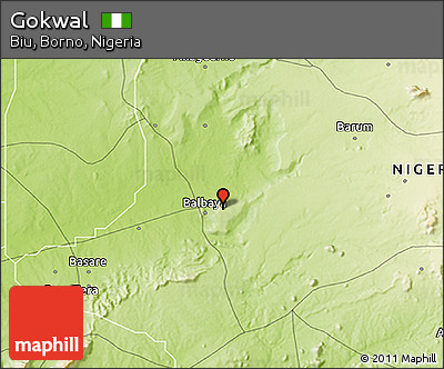 Physical 3D Map of Gokwal