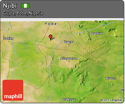 Satellite 3D Map of Njibi