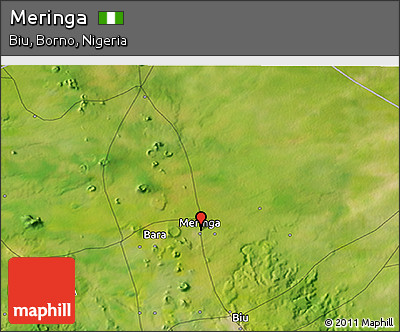 Satellite 3D Map of Meringa