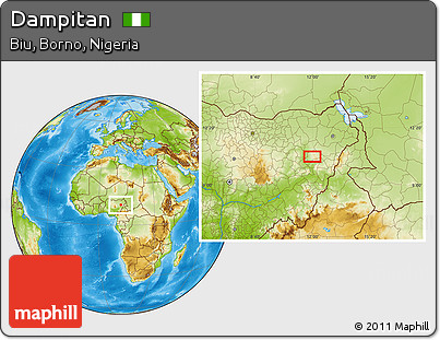 Physical Location Map of Dampitan