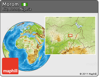 Physical Location Map of Morom