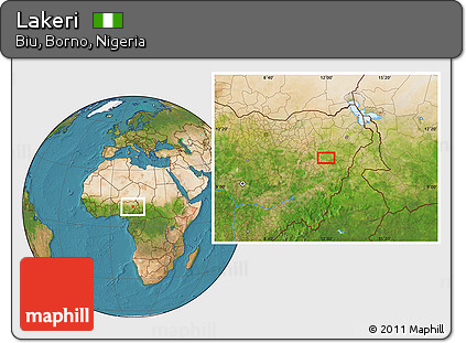 Satellite Location Map of Lakeri